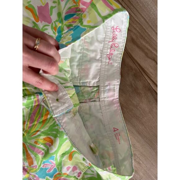 Lilly Pulitzer Callahan The Buttercup Short white Pastel Shorts Size 4 - Picture 5 of 5